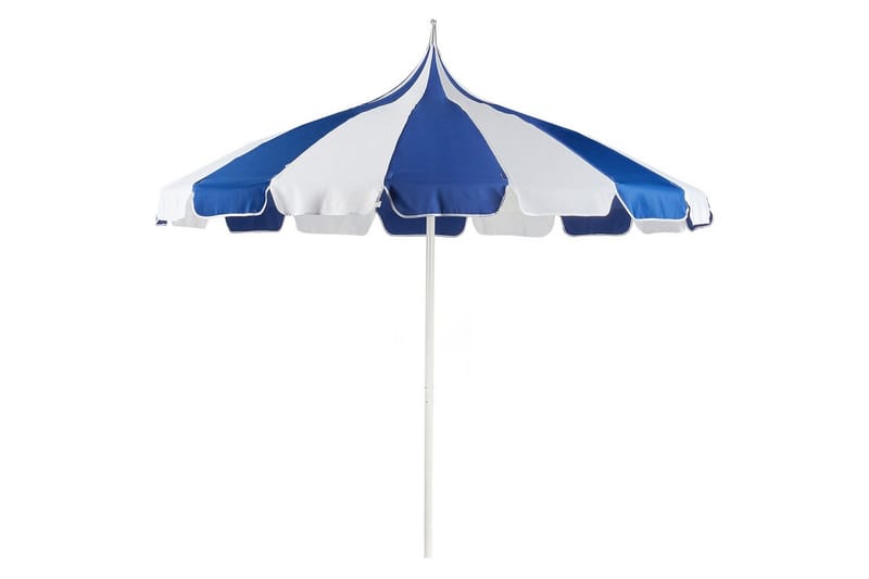 Balkongparasoll Minoa Blå/Vit - Blå/Vit - Utemöbler - Balkong - Säkerhet & vindskydd balkong - Balkongskydd & insynsskydd balkong