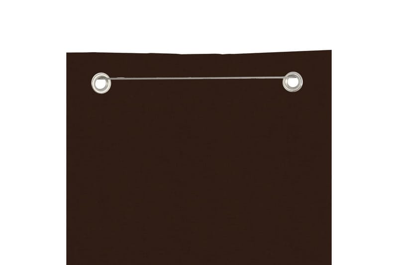 Balkongskärm brun 100x240 cm oxfordtyg - Brun - Balkongskydd & insynsskydd balkong