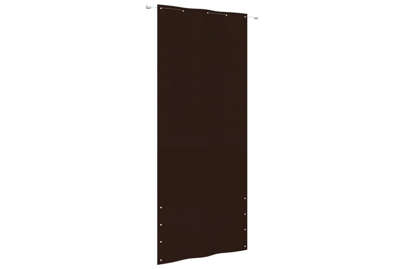 Balkongskärm brun 100x240 cm oxfordtyg - Brun - Utemöbler - Balkong - Säkerhet & vindskydd balkong - Balkongskydd & insynsskydd balkong