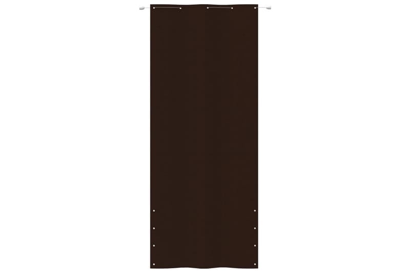 Balkongskärm brun 100x240 cm oxfordtyg - Brun - Utemöbler - Balkong - Säkerhet & vindskydd balkong - Balkongskydd & insynsskydd balkong