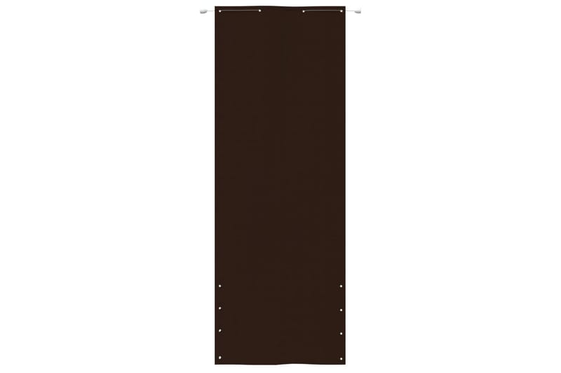 Balkongskärm brun 80x240 cm oxfordtyg - Brun - Balkongskydd & insynsskydd balkong