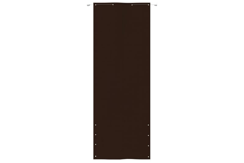 Balkongskärm brun 80x240 cm oxfordtyg - Brun - Utemöbler - Balkong - Säkerhet & vindskydd balkong - Balkongskydd & insynsskydd balkong