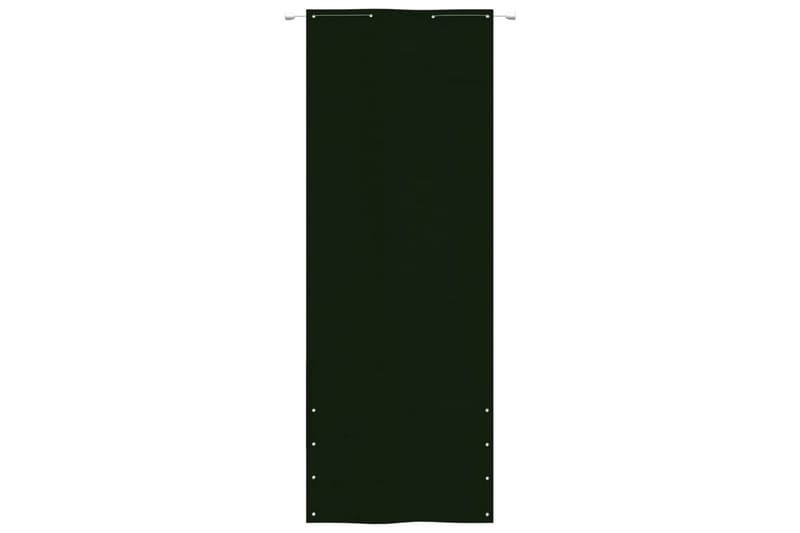 Balkongskärm mörkgrön 80x240 cm oxfordtyg - Mörkgrön - Utemöbler - Balkong - Säkerhet & vindskydd balkong - Balkongskydd & insynsskydd balkong