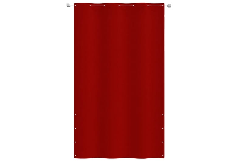Balkongskärm röd 140x240 cm oxfordtyg - Röd - Balkongskydd & insynsskydd balkong