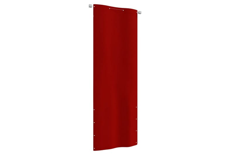 Balkongskärm röd 80x240 cm oxfordtyg - Röd - Balkongskydd & insynsskydd balkong
