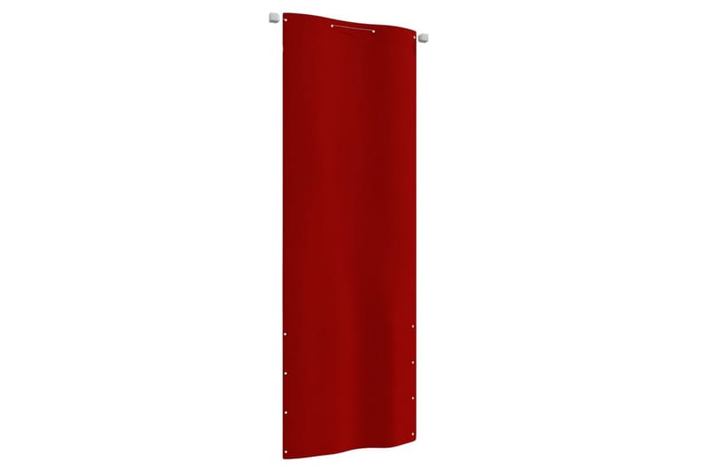 Balkongskärm röd 80x240 cm oxfordtyg - Röd - Utemöbler - Balkong - Säkerhet & vindskydd balkong - Balkongskydd & insynsskydd balkong