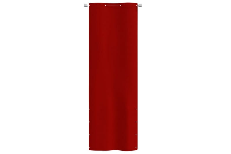 Balkongskärm röd 80x240 cm oxfordtyg - Röd - Utemöbler - Balkong - Säkerhet & vindskydd balkong - Balkongskydd & insynsskydd balkong