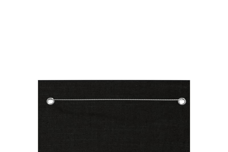 Balkongskärm svart 120x240 cm oxfordtyg - Svart - Balkongskydd & insynsskydd balkong