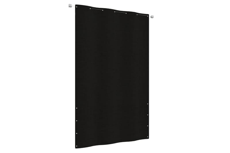 Balkongskärm svart 140x240 cm oxfordtyg - Svart - Utemöbler - Balkong - Säkerhet & vindskydd balkong - Balkongskydd & insynsskydd balkong