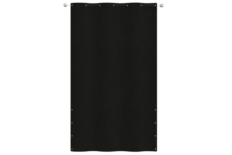 Balkongskärm svart 140x240 cm oxfordtyg - Svart - Utemöbler - Balkong - Säkerhet & vindskydd balkong - Balkongskydd & insynsskydd balkong