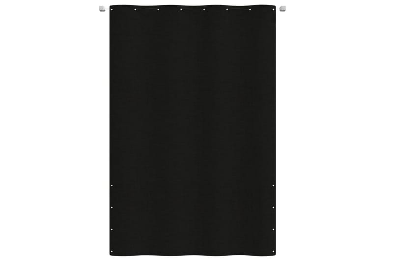 Balkongskärm svart 160x240 cm oxfordtyg - Svart - Balkongskydd & insynsskydd balkong