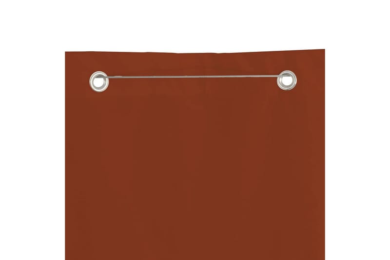Balkongskärm terrakotta 140x240 cm oxfordtyg - Terrakotta - Utemöbler - Balkong - Säkerhet & vindskydd balkong - Balkongskydd & insynsskydd balkong