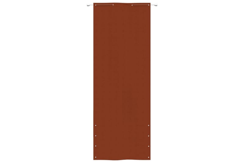 Balkongskärm terrakotta 80x240 cm oxfordtyg - Terrakotta - Utemöbler - Balkong - Säkerhet & vindskydd balkong - Balkongskydd & insynsskydd balkong