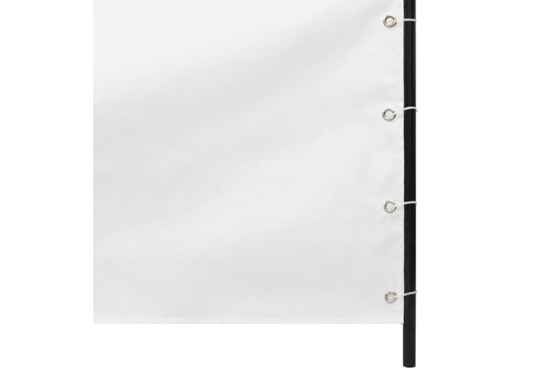 Balkongskärm vit 100x240 cm oxfordtyg - Vit - Balkongskydd & insynsskydd balkong
