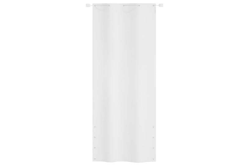 Balkongskärm vit 100x240 cm oxfordtyg - Vit - Balkongskydd & insynsskydd balkong