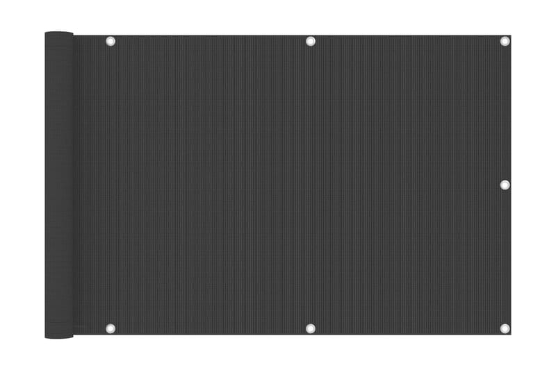 Balkongskärm antracit 90x300 cm HDPE - Antracit - Utemöbler - Balkong - Säkerhet & vindskydd balkong - Balkongskydd & insynsskydd balkong
