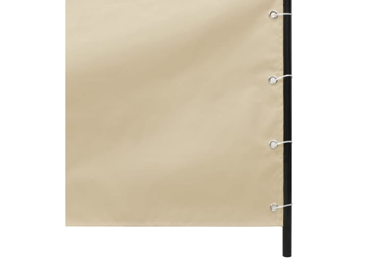 Balkongskärm beige 140x240 cm oxfordtyg - Beige - Balkongskydd & insynsskydd balkong