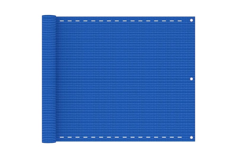 Balkongskärm blå 75x400 cm HDPE - Blå - Balkongskydd & insynsskydd balkong