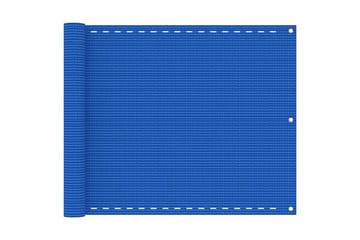 Balkongskärm blå 75x500 cm HDPE
