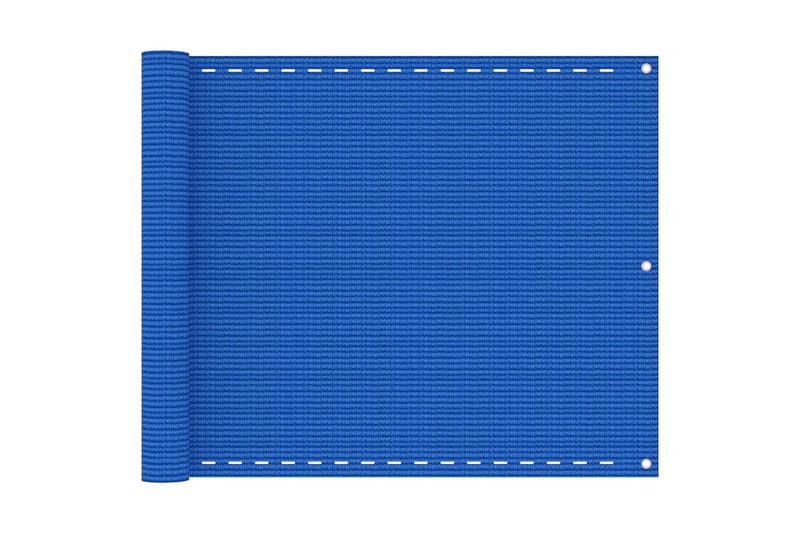 Balkongskärm blå 75x500 cm HDPE - Blå - Utemöbler - Balkong - Säkerhet & vindskydd balkong - Balkongskydd & insynsskydd balkong