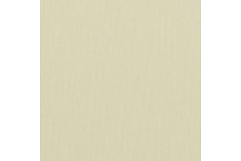 Balkongskärm gräddvit 90x500 cm oxfordtyg - Vit - Utemöbler - Balkong - Säkerhet & vindskydd balkong - Balkongskydd & insynsskydd balkong