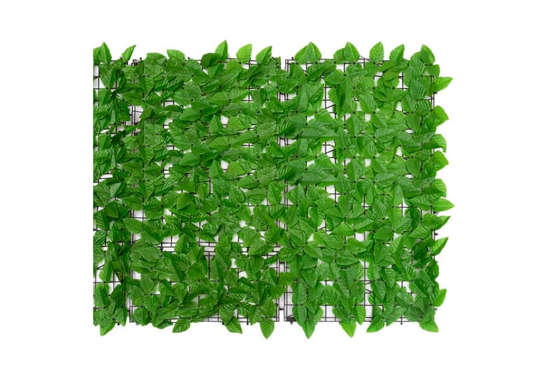 Balkongskärm gröna blad 300x100 cm - Grön - Utemöbler - Balkong - Säkerhet & vindskydd balkong - Balkongskydd & insynsskydd balkong