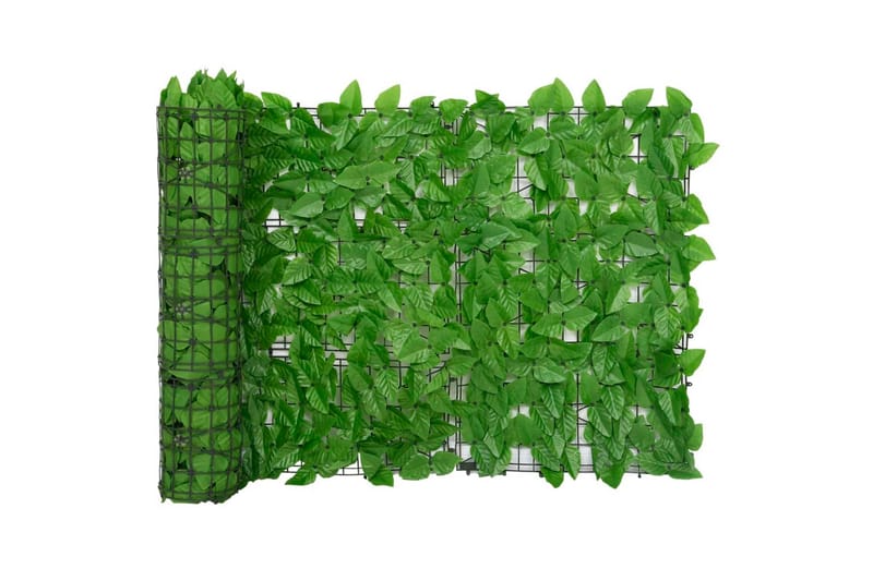 Balkongskärm gröna blad 300x75 cm - Grön - Utemöbler - Balkong - Säkerhet & vindskydd balkong - Balkongskydd & insynsskydd balkong