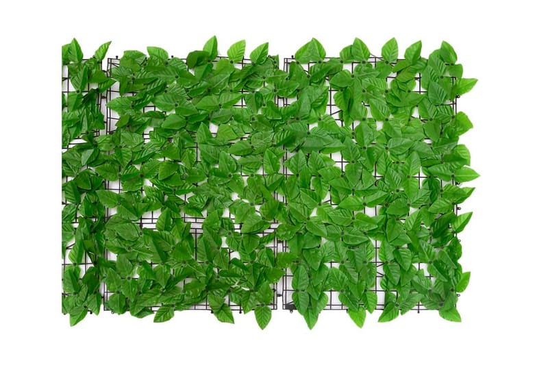 Balkongskärm gröna blad 400x75 cm - Grön - Balkongskydd & insynsskydd balkong