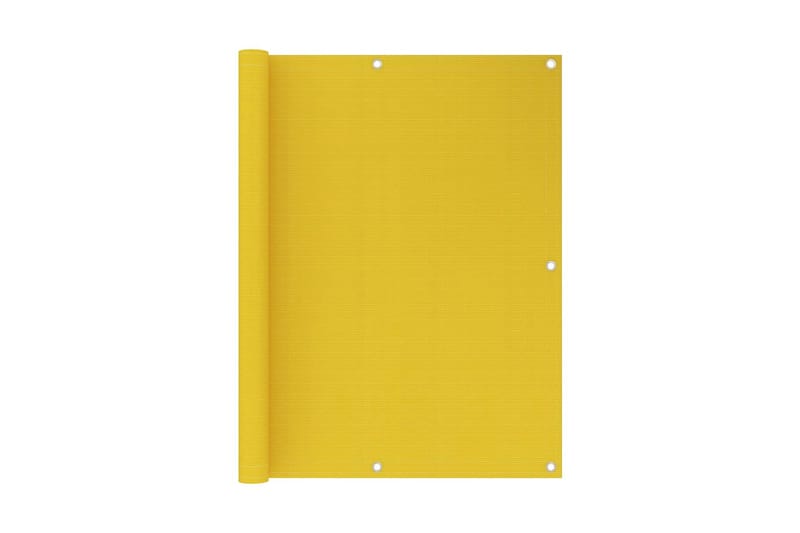 Balkongskärm gul 120x600 cm HDPE - Gul - Balkongskydd & insynsskydd balkong