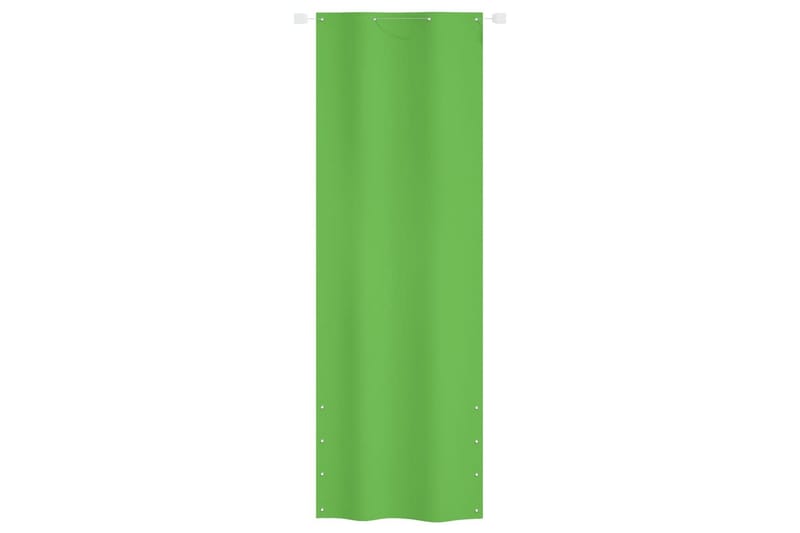 Balkongskärm ljusgrön 80x240 cm oxfordtyg - Ljusgrön - Utemöbler - Balkong - Säkerhet & vindskydd balkong - Balkongskydd & insynsskydd balkong