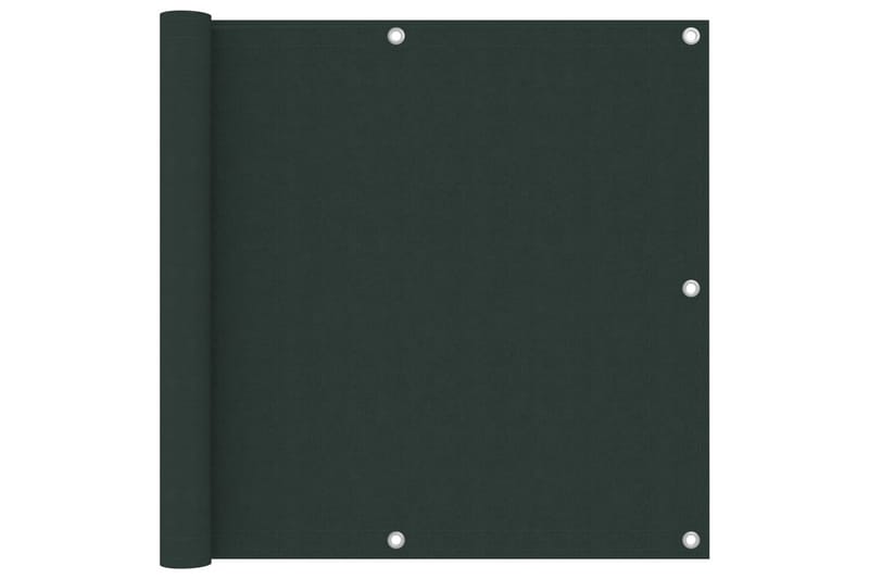 Balkongskärm mörkgrön 90x500 cm oxfordtyg - Grön - Balkongskydd & insynsskydd balkong