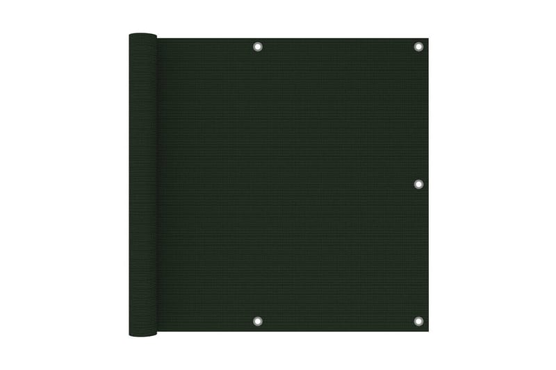 Balkongskärm mörkgrön 90x600 cm HDPE - Mörkgrön - Utemöbler - Balkong - Säkerhet & vindskydd balkong - Balkongskydd & insynsskydd balkong