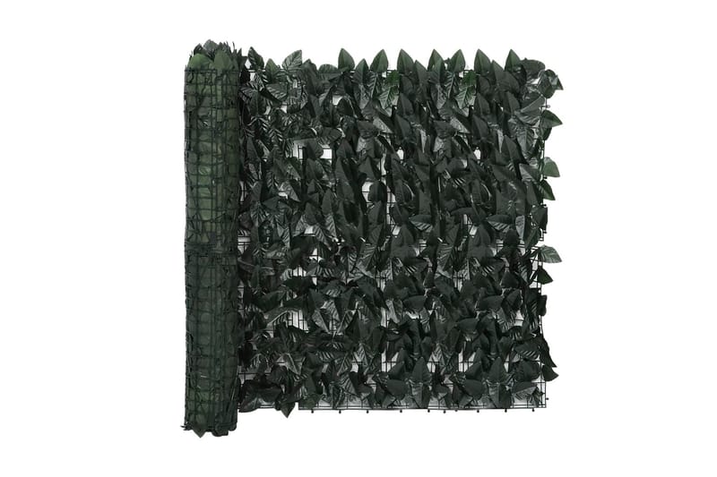 Balkongskärm mörkgröna blad 300x75 cm - Grön - Balkongskydd & insynsskydd balkong