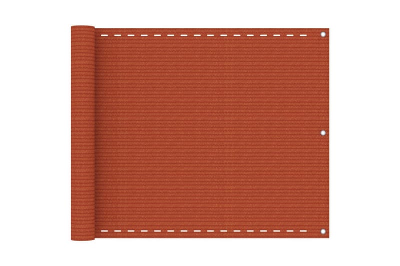 Balkongskärm orange 75x400 cm HDPE - Orange - Utemöbler - Balkong - Säkerhet & vindskydd balkong - Balkongskydd & insynsskydd balkong