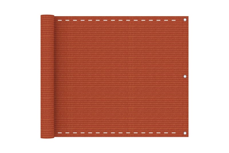 Balkongskärm orange 75x600 cm HDPE - Orange - Balkongskydd & insynsskydd balkong