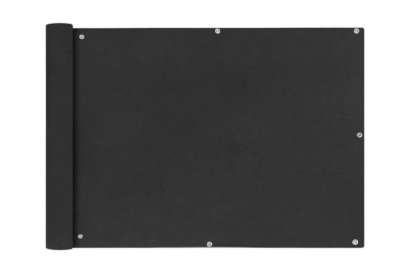 Balkongskärm oxfordtyg 75x400 cm antracit - Grå - Utemöbler - Balkong - Säkerhet & vindskydd balkong - Balkongskydd & insynsskydd balkong