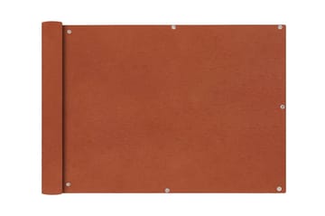 Balkongskärm oxfordtyg 75x400 cm terrakotta
