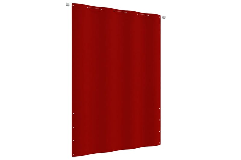 Balkongskärm röd 160x240 cm oxfordtyg - Röd - Utemöbler - Balkong - Säkerhet & vindskydd balkong - Balkongskydd & insynsskydd balkong
