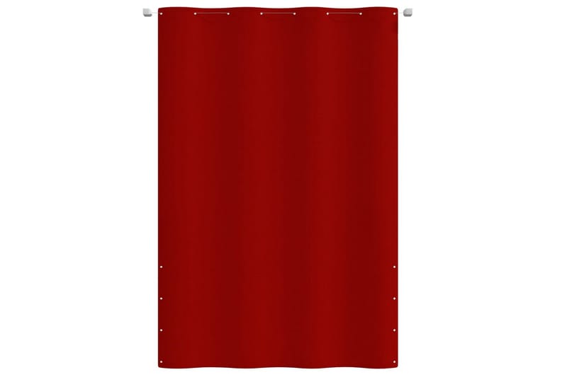 Balkongskärm röd 160x240 cm oxfordtyg - Röd - Utemöbler - Balkong - Säkerhet & vindskydd balkong - Balkongskydd & insynsskydd balkong