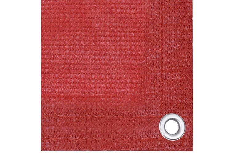 Balkongskärm röd 90x300 cm HDPE - Röd - Balkongskydd & insynsskydd balkong