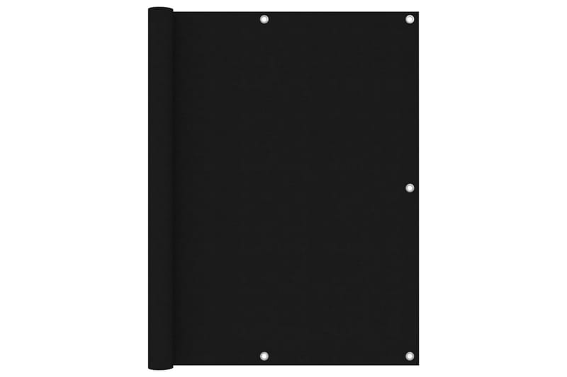 Balkongskärm svart 120x500 cm oxfordtyg - Svart - Balkongskydd & insynsskydd balkong