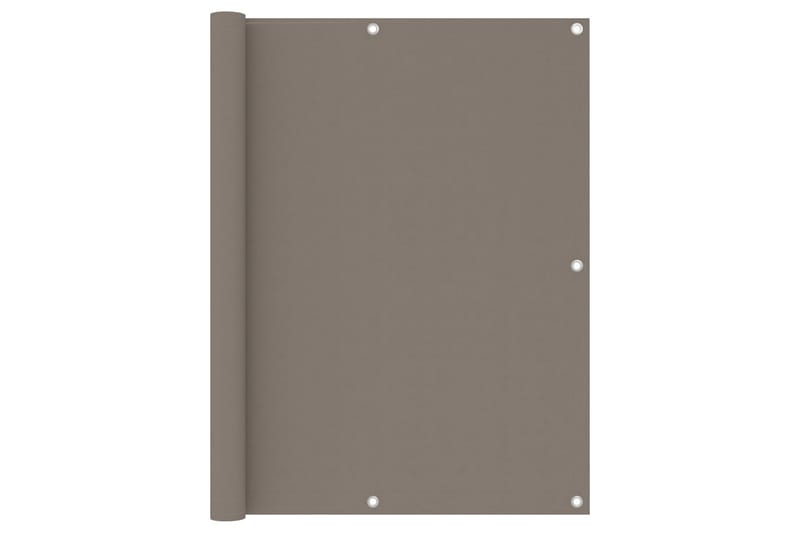 Balkongskärm taupe 120x400 cm oxfordtyg - Brun - Utemöbler - Balkong - Säkerhet & vindskydd balkong - Balkongskydd & insynsskydd balkong