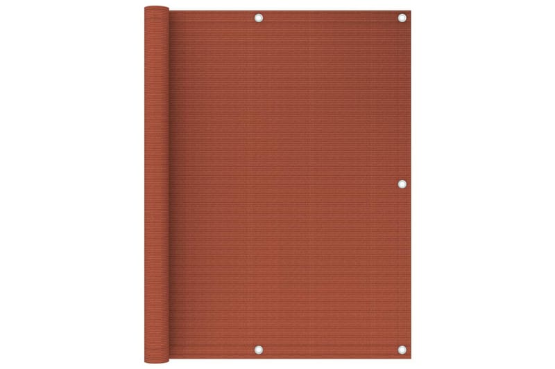 Balkongskärm terrakotta 120x500 cm HDPE - Terrakotta - Utemöbler - Balkong - Säkerhet & vindskydd balkong - Balkongskydd & insynsskydd balkong