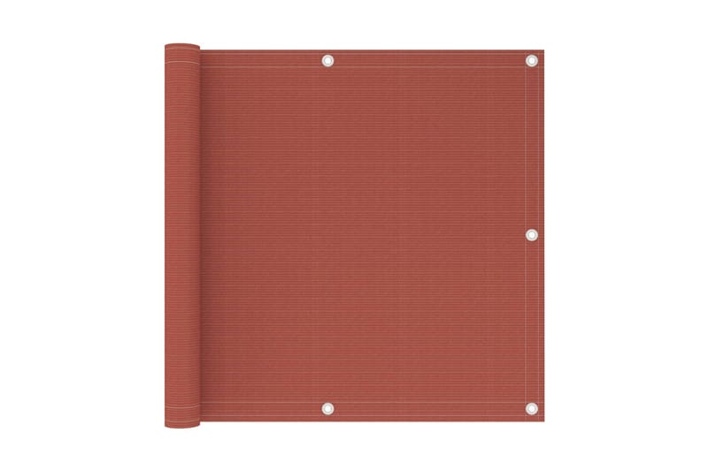 Balkongskärm terrakotta 90x600 cm HDPE - Terrakotta - Utemöbler - Balkong - Säkerhet & vindskydd balkong - Balkongskydd & insynsskydd balkong