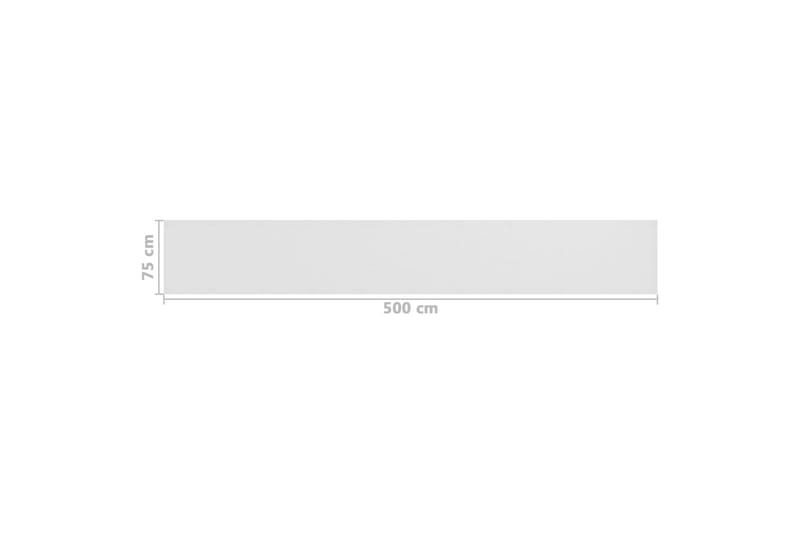 Balkongskärm vit 75x500 cm HDPE - Vit - Utemöbler - Balkong - Säkerhet & vindskydd balkong - Balkongskydd & insynsskydd balkong