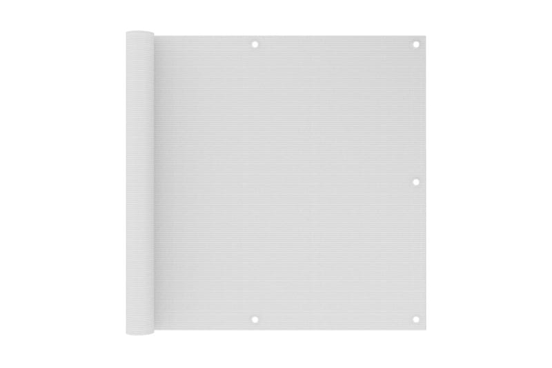 Balkongskärm vit 90x300 cm HDPE - Vit - Utemöbler - Balkong - Säkerhet & vindskydd balkong - Balkongskydd & insynsskydd balkong