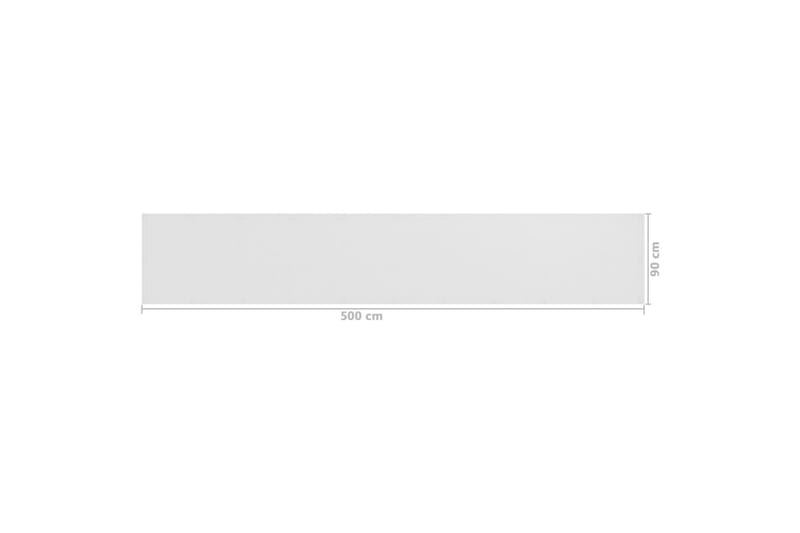 Balkongskärm vit 90x500 cm HDPE - Vit - Utemöbler - Balkong - Säkerhet & vindskydd balkong - Balkongskydd & insynsskydd balkong