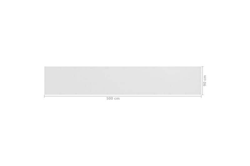 Balkongskärm vit 90x500 cm HDPE - Vit - Balkongskydd & insynsskydd balkong