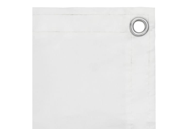 Balkongskärm vit 90x600 cm oxfordtyg - Vit - Utemöbler - Balkong - Säkerhet & vindskydd balkong - Balkongskydd & insynsskydd balkong