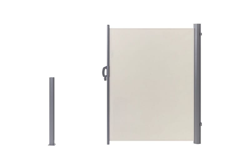 Sidomarkis Dorio Beige/Silver, 305x9x160 cm - Beige/Silver, 305x9x160 cm - Utemöbler - Balkong - Säkerhet & vindskydd balkong - Balkongskydd & insynsskydd balkong